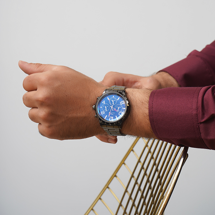 ساعت مچی مشکی مردانه مدل EAGLETIME