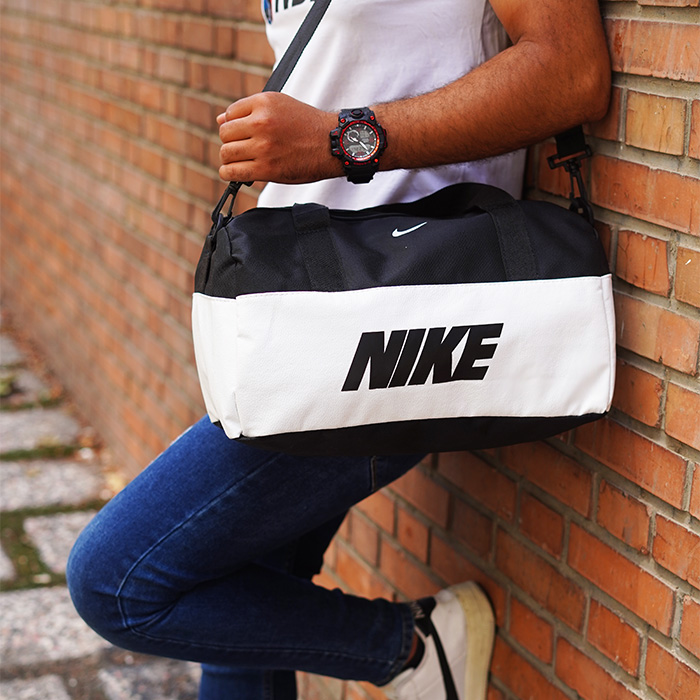 ساک ورزشی Nike مشکی سفید مدل Mahan