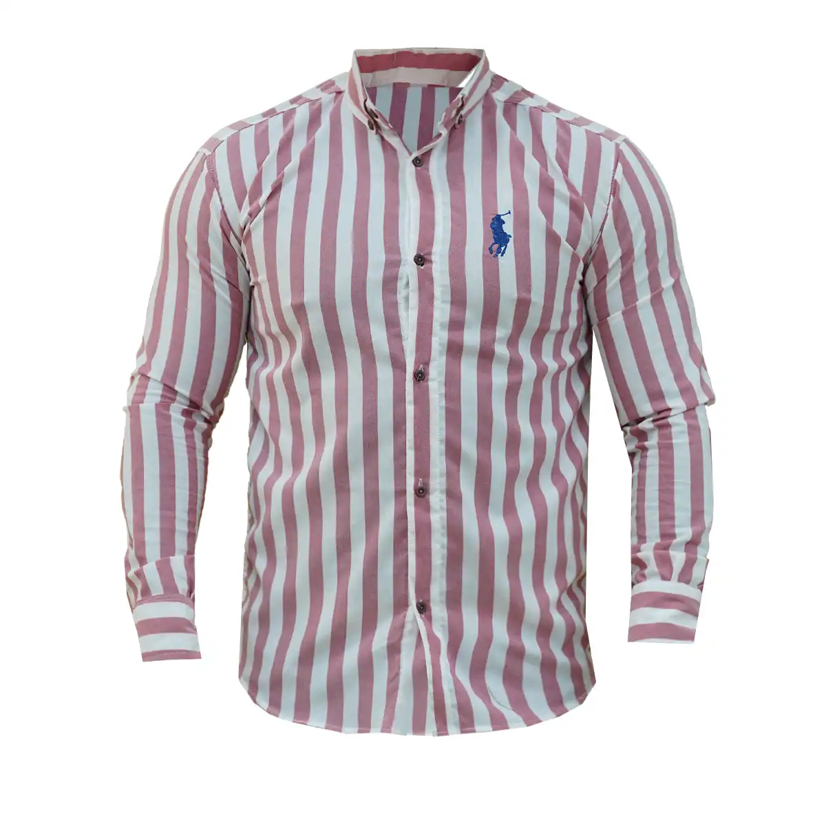 پیراهن مردانه سفید صورتی مدل Hadi