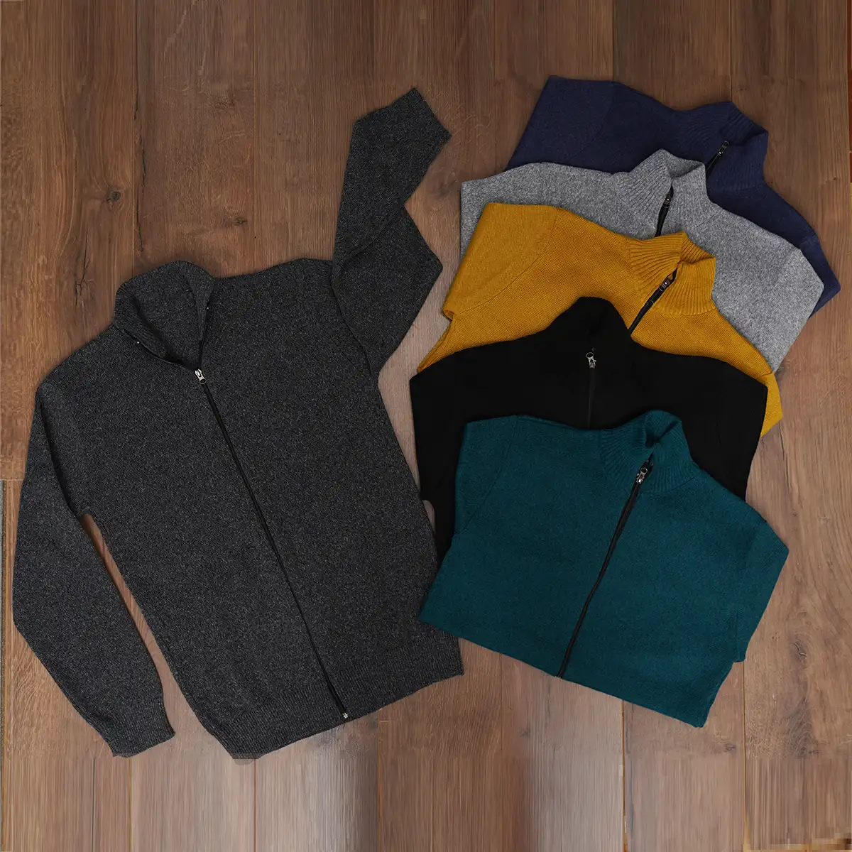 سوییشرت مردانه طوسی مدل Meysam