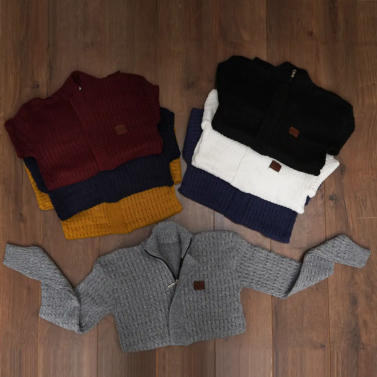 سوئیشرت بافت ذغالی مردانه مدل OKSEN