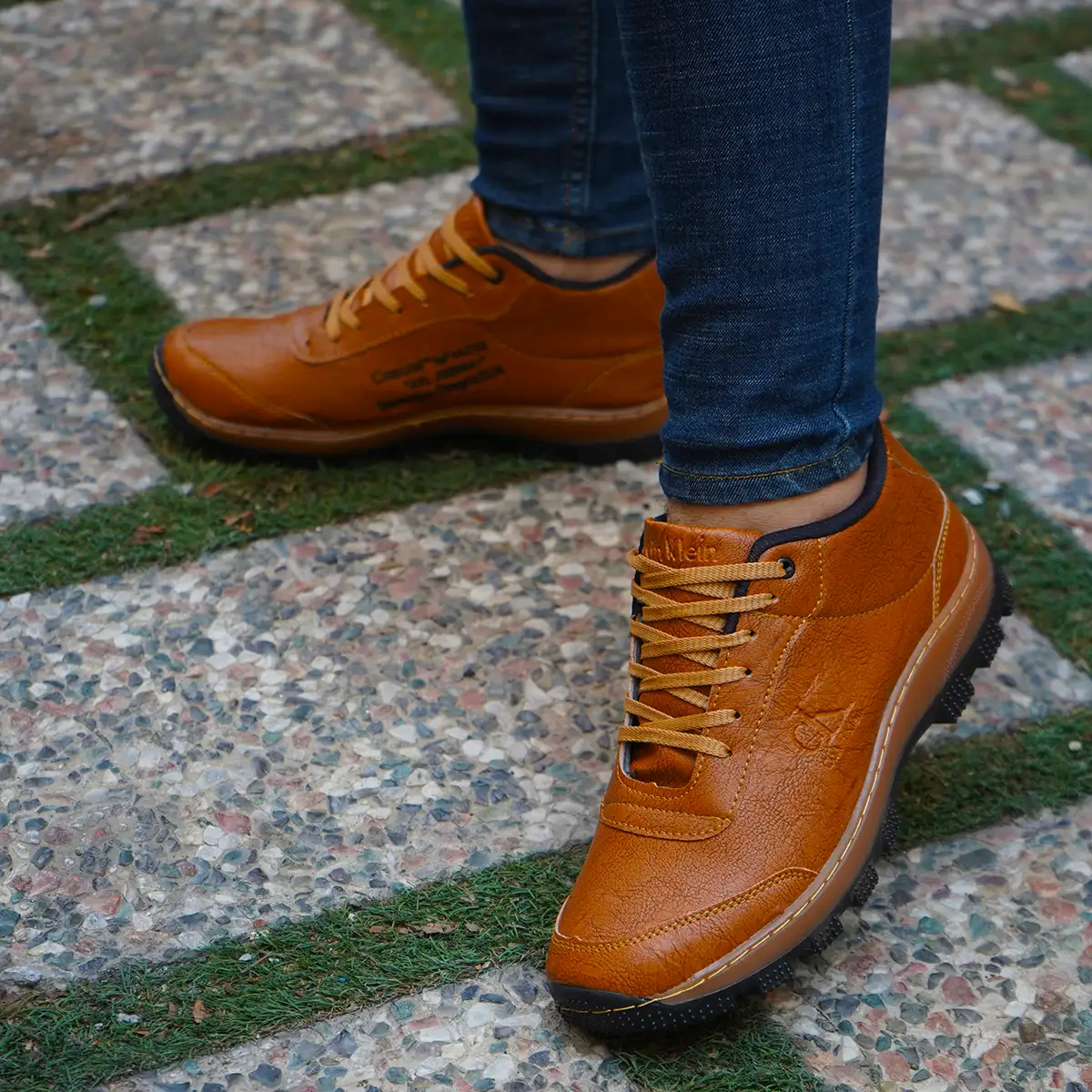 کفش مردانه عسلی مدل Behdad-Neo