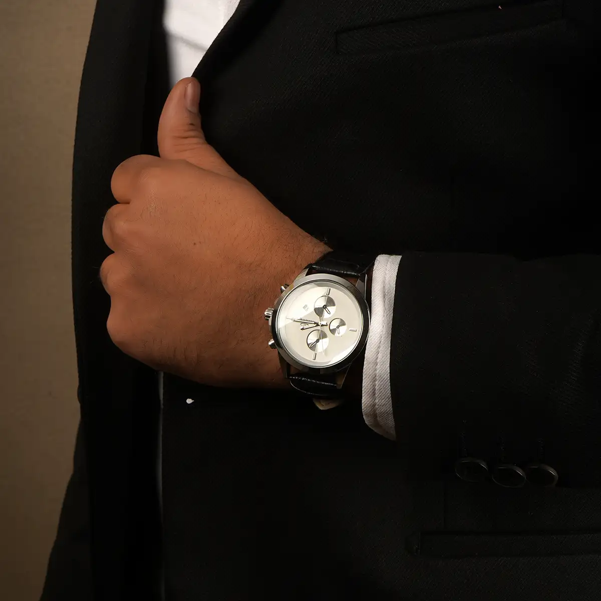 ساعت ELEGANCE نقره ای صفحه سفید مدل Rita