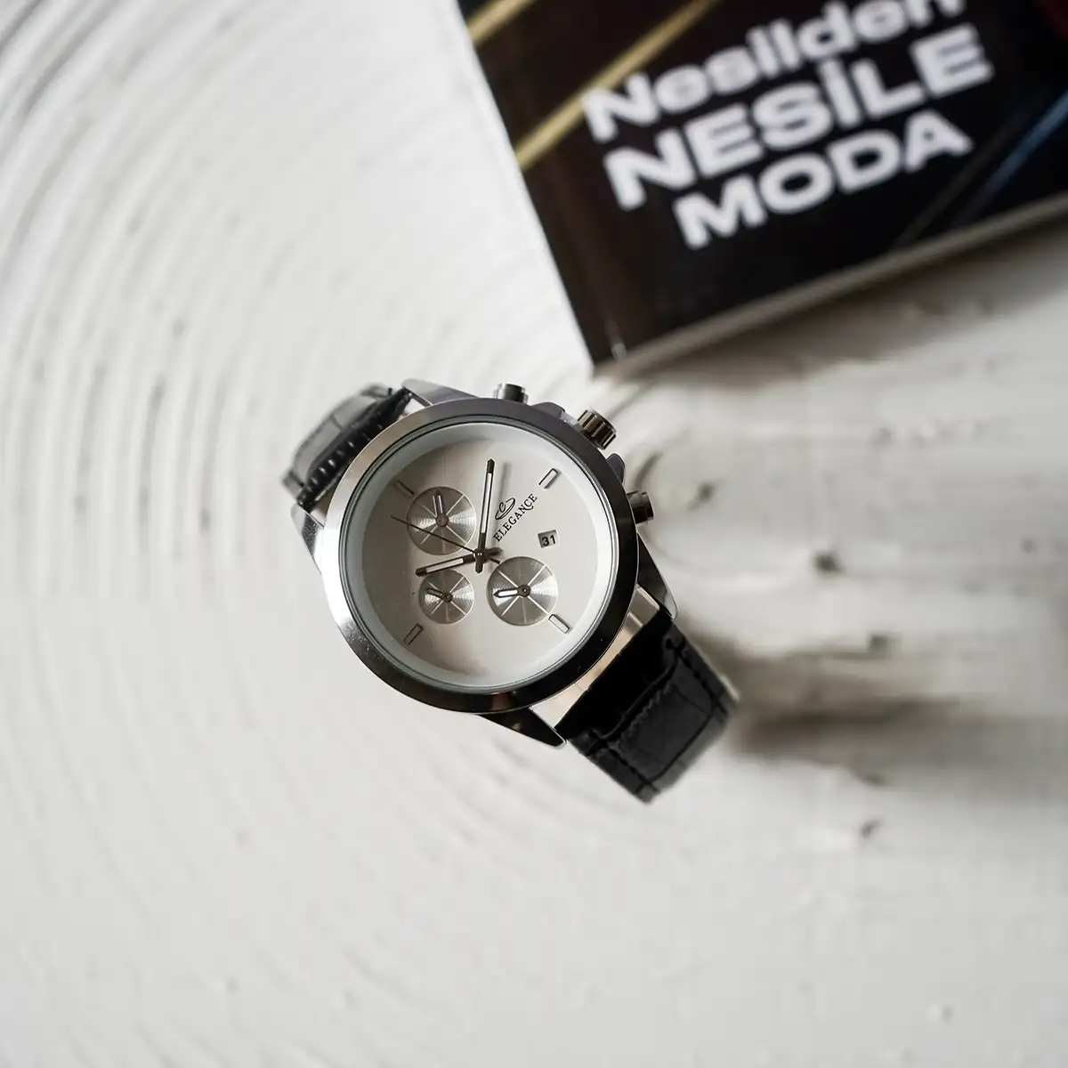 ساعت ELEGANCE نقره ای صفحه سفید مدل Rita