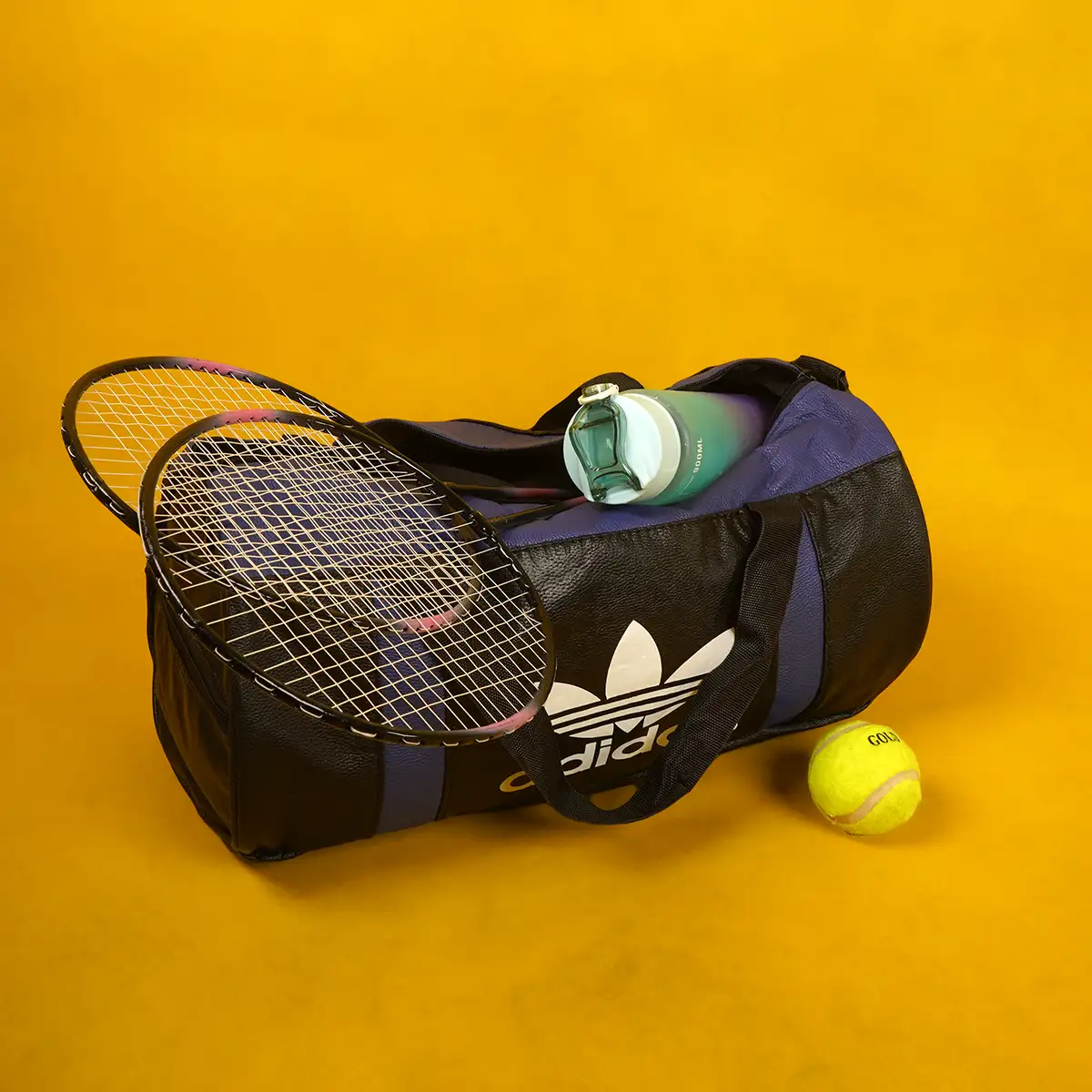 کیف ورزشی آدیداس مشکی آبی مدل Soren