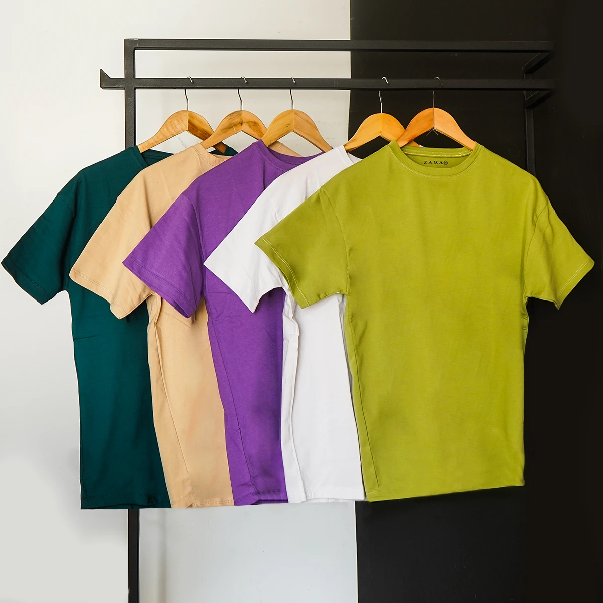 تیشرت ساده زرشکی مردانه مدل Vala