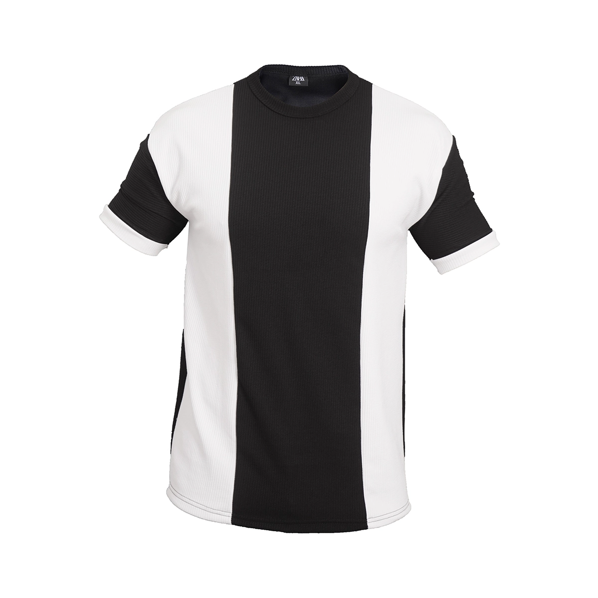 تیشرت مردانه مشکی سفید مدل Kaveh