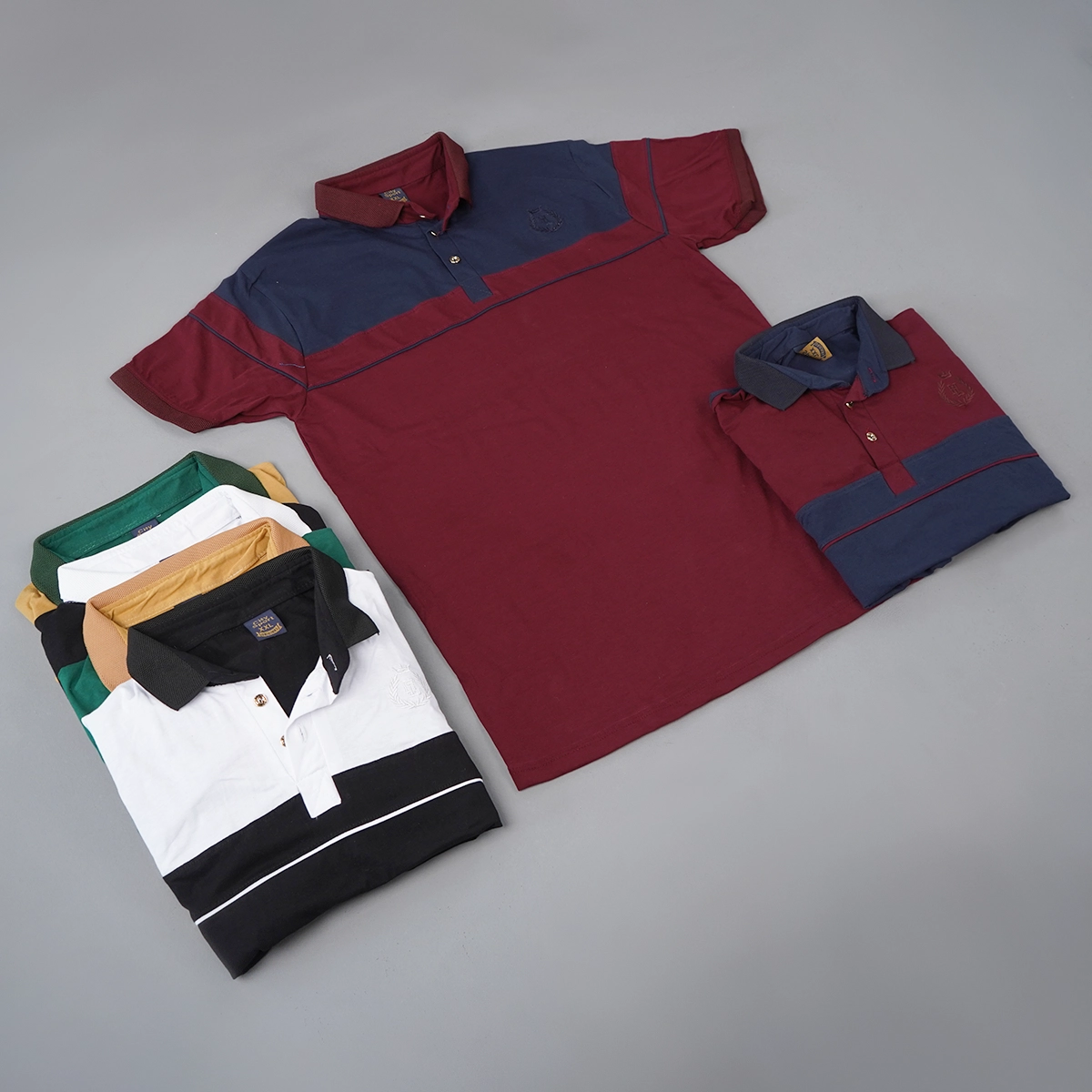 تیشرت مردانه یقه فرنچ کرم مدل Bahman