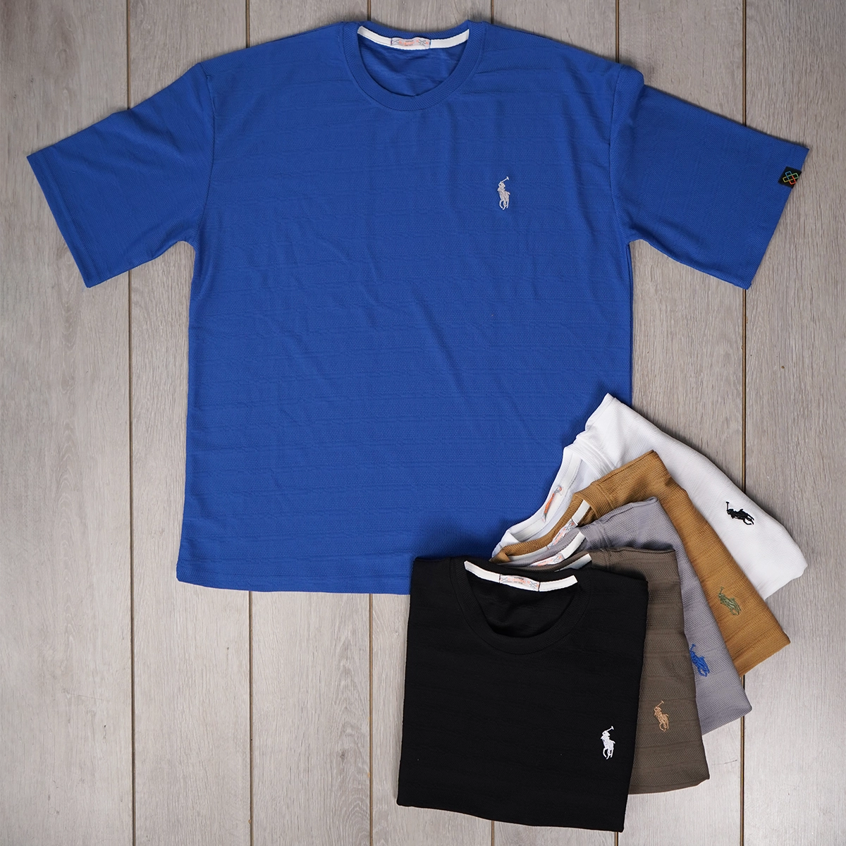 تیشرت مردانه پلو سفید مدل Moroco