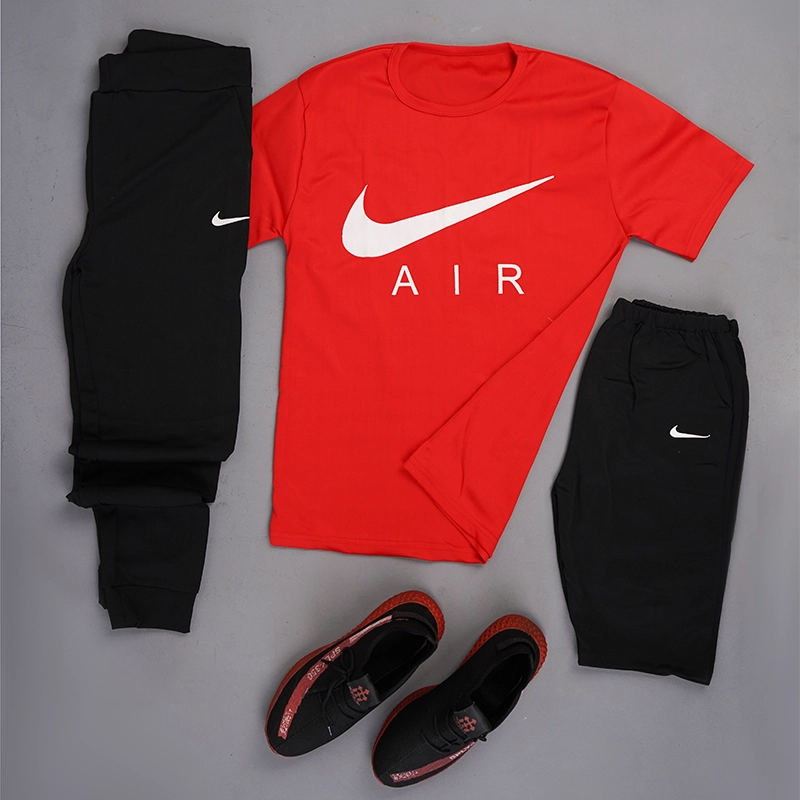 ست سه تیکه قرمز مردانه مدل Nike Air