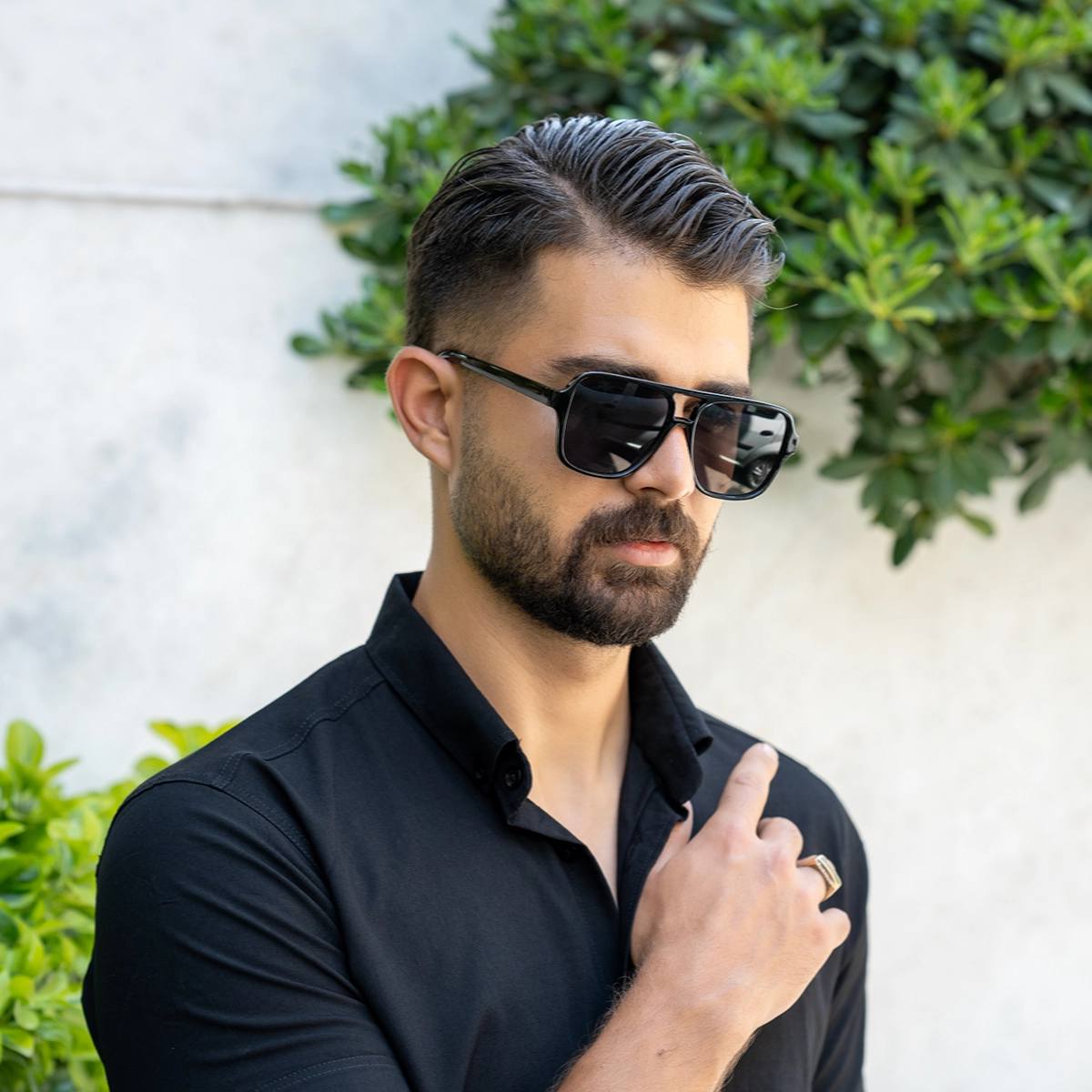 عینک آفتابی مشکی مدل Ervin