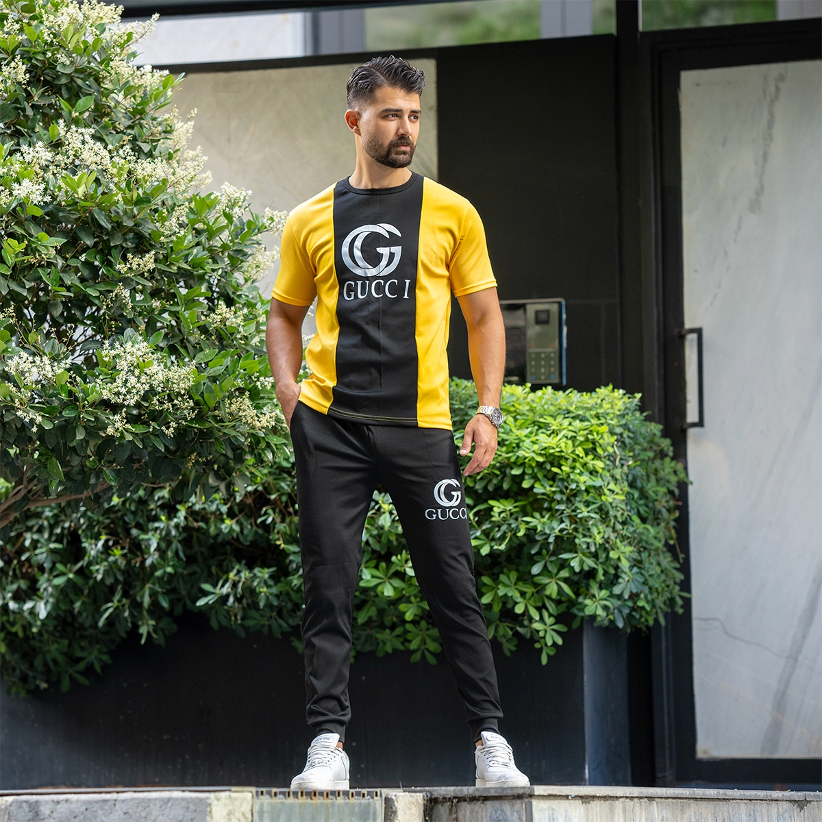 ست تیشرت شلوار گوچی مردانه مدل mahyar