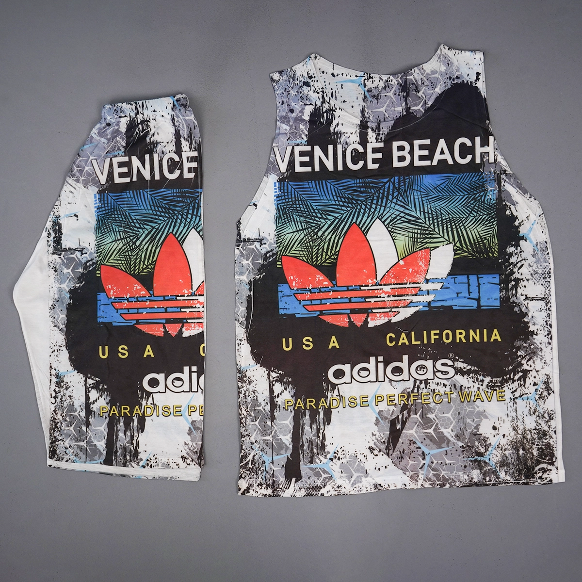 ست رکابی شلوارک مردانه مدل VENICE BEACH