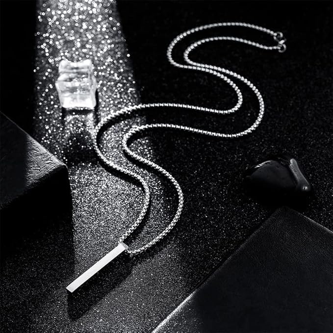 گردنبند مکعب عشق نقره ای