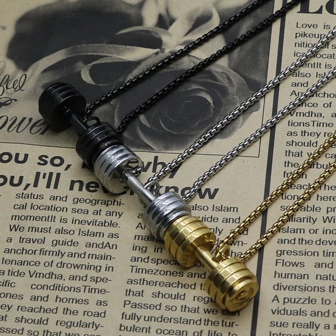 گردنبند مدل دمبل (نقره ای)