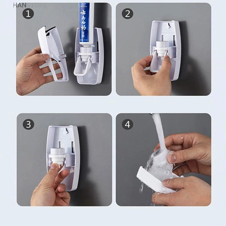 جای مسواک و خمیردندان اتومات مدل juxin