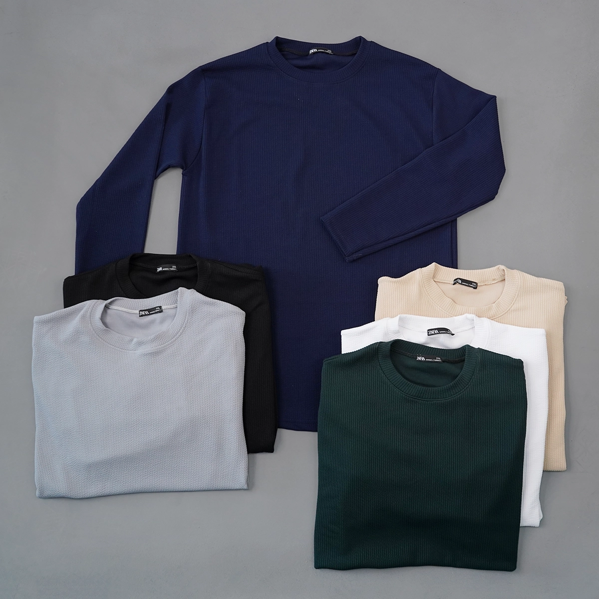 بلوز مردانه آستین بلند سفید مدل Atra