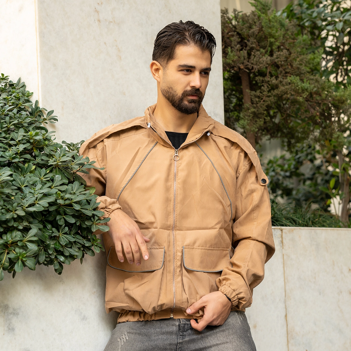 کاپشن میکرو کرم مردانه مدل Panama