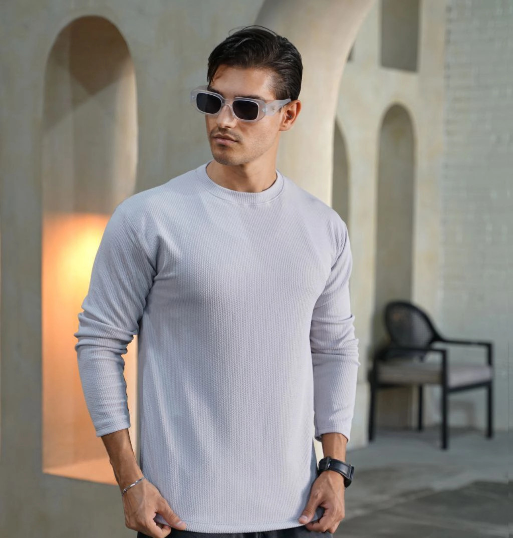 پکیج دورس طوسی Atra و پافر مردانه Saniyar