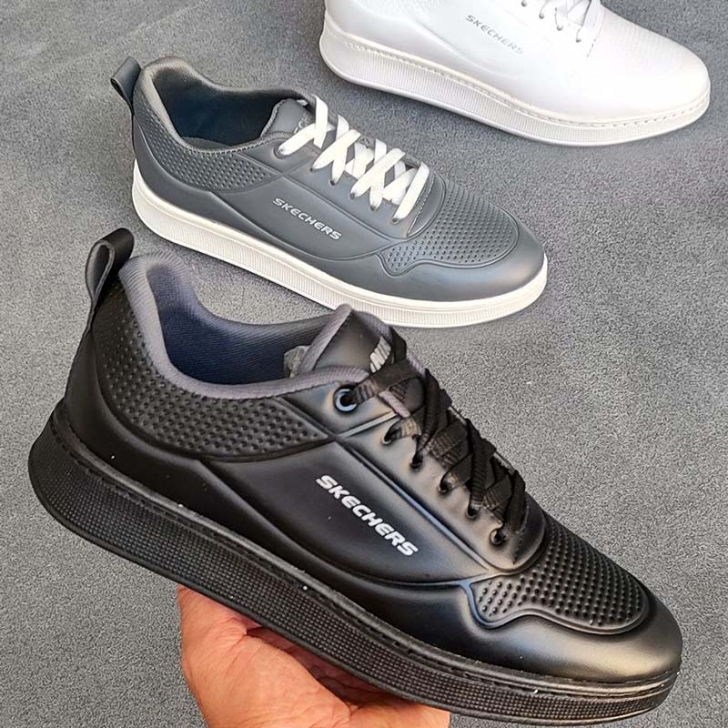 کفش تخت مردانه سفید Skechers مدلDavid