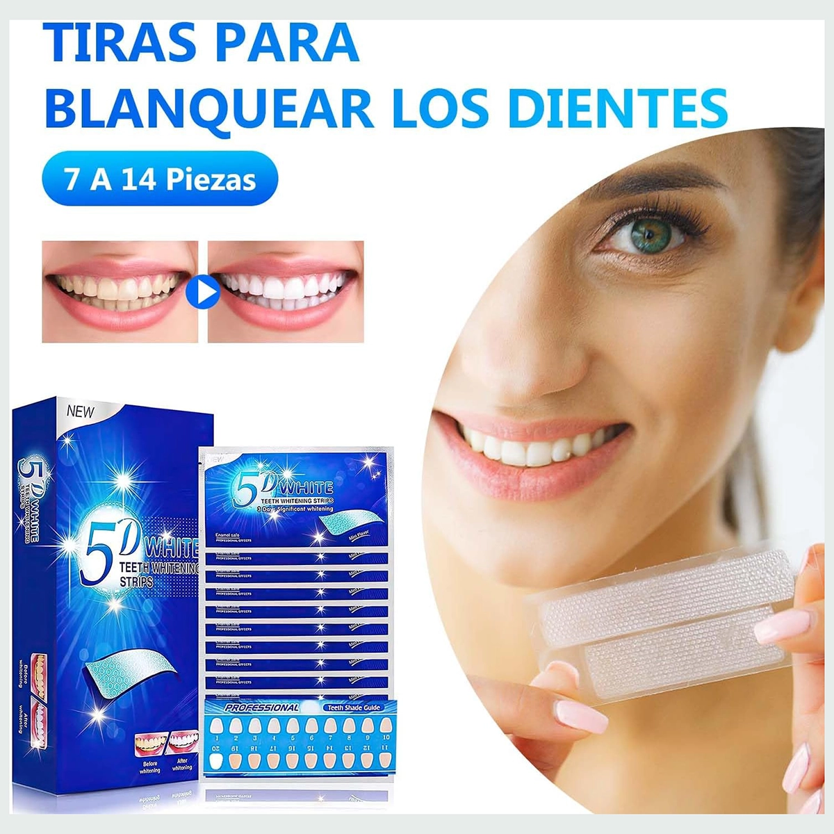 نوار سفید کننده دندان 5D white