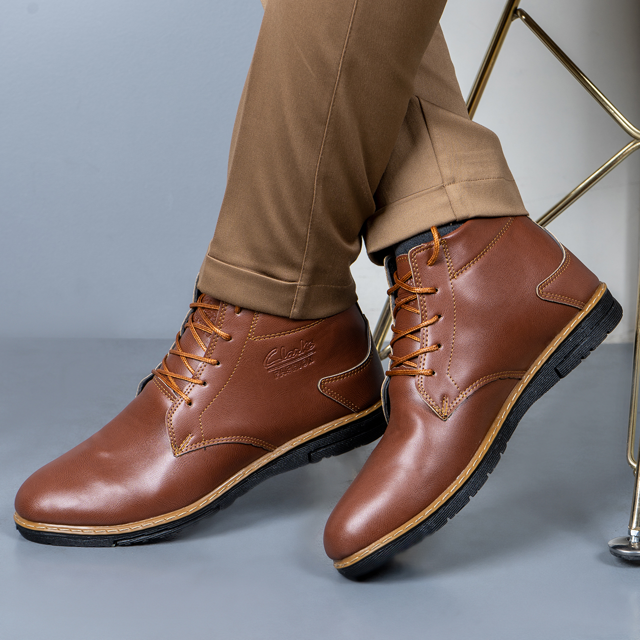 کفش ساقدار مردانه مدل KOTEN قهوه ای