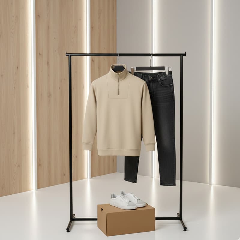 دورس مردانه نیم زیپ مدل Behbod-کرم