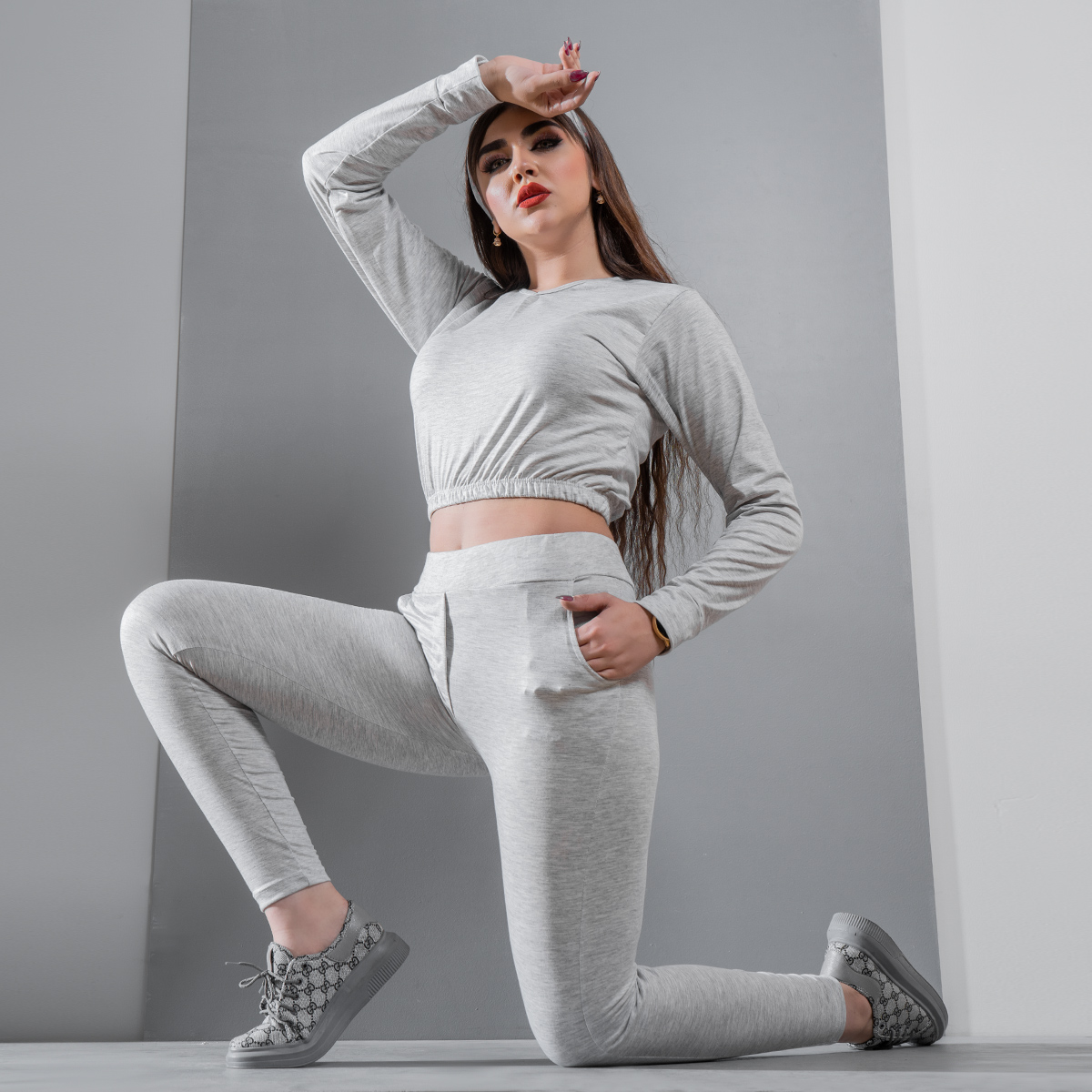 ست نیم تنه و شلوار دخترانه مدلParva