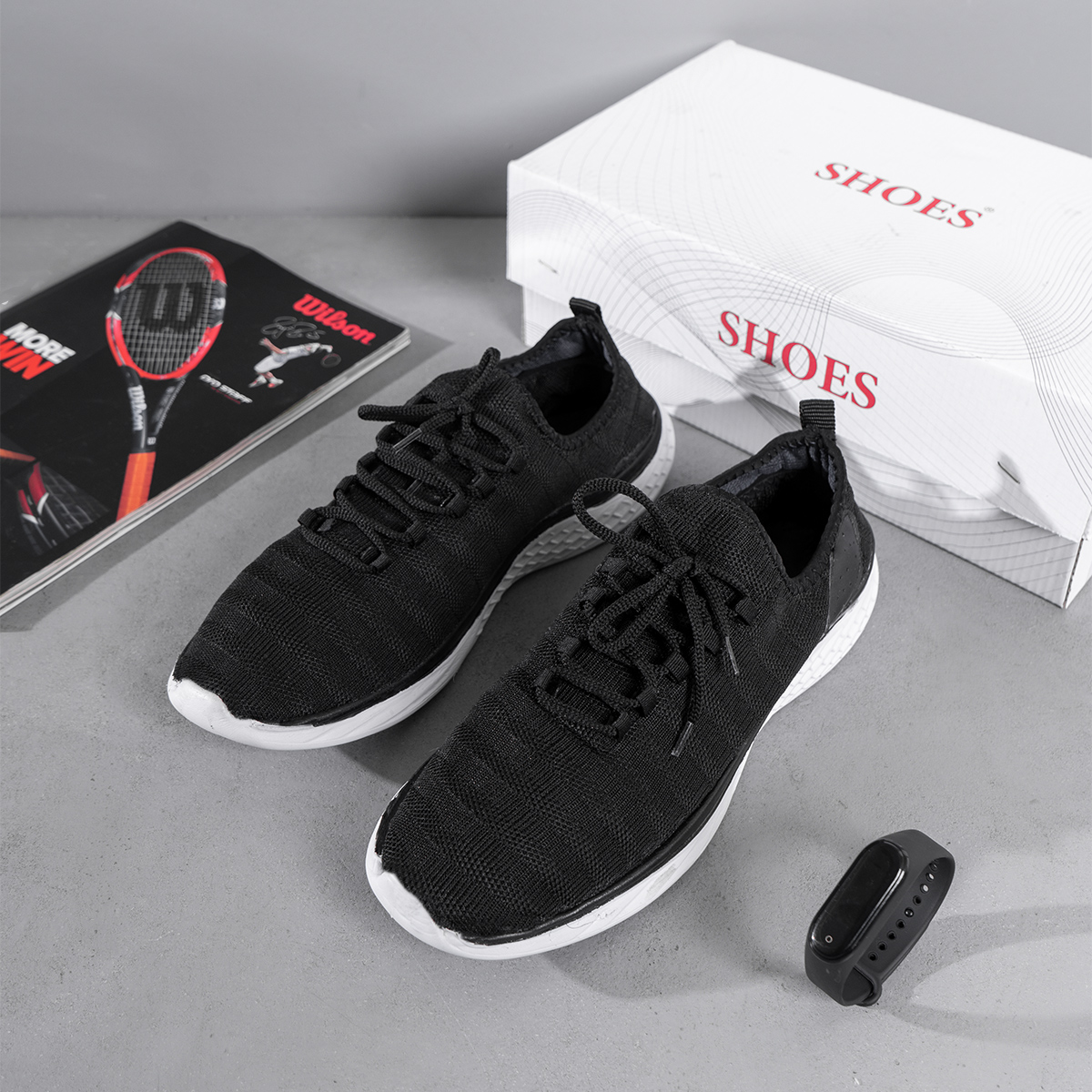 کفش ورزشی مشکی مردانه مدل Uamak