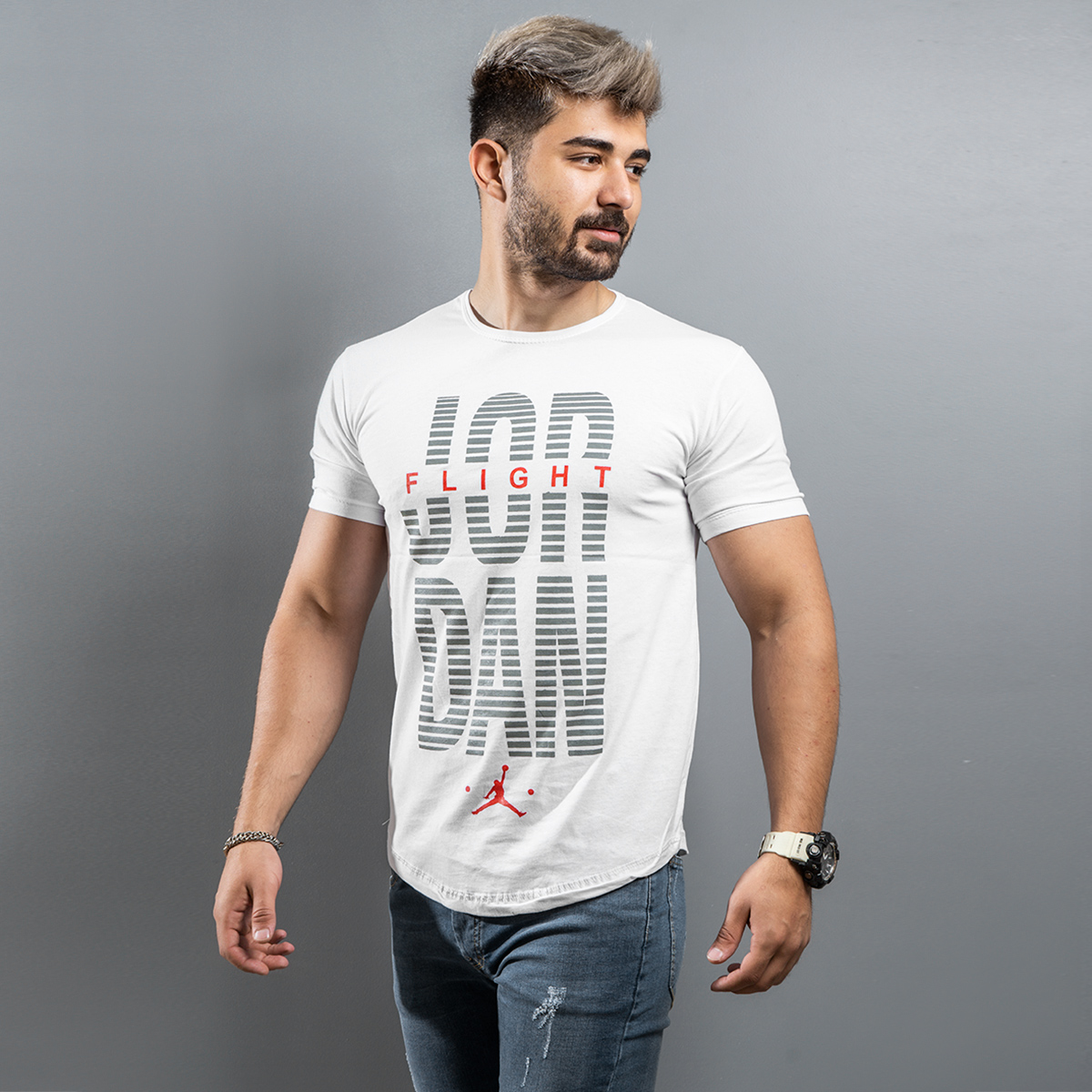 تیشرت Jordan مردانه سفید مدل Tanava