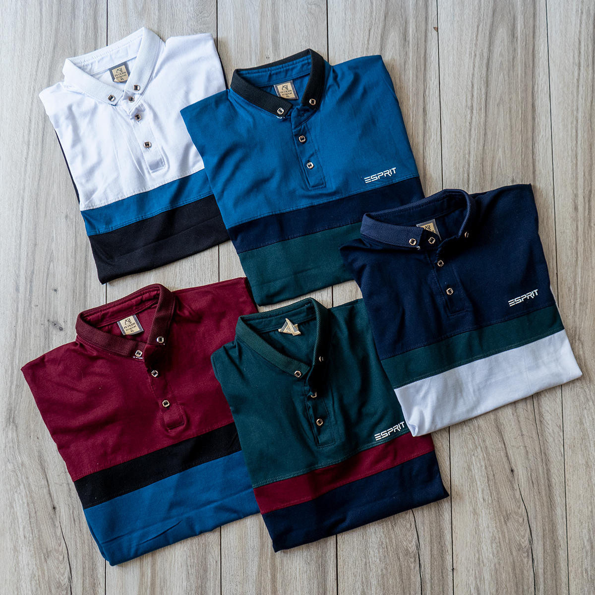 تیشرت Esprit مردانه سبز سرمه ای مدل Sonada